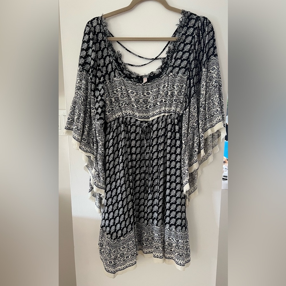 Free People Boho Bell Sleeve Dress XS